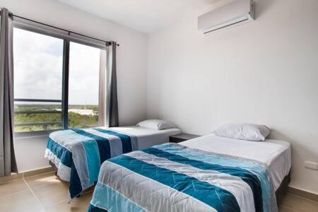Ferienwohnung Departamento De Lujo 3 Recamaras En Exclente Ubicacion Cancún Exterior foto